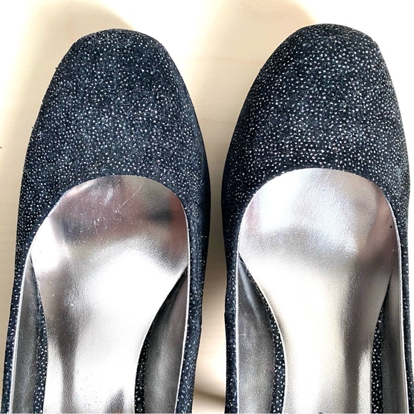 Madden Girl Black Glitter Heels - Size 8.5 Women's - Picture 5 of 14